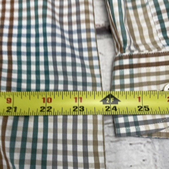 Alan‎ Flusser Men’s L/S Casual Shirt Large color Multi Color Checks Button Down - Picture 5 of 10